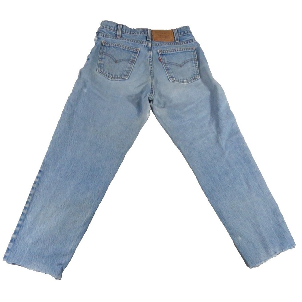 VTG Levis 550 Orange Tab Jeans Men 29x30 Made In USA Relaxed Tapered Light Denim